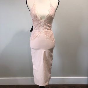 Beautiful Blush Lace Bodycon dress